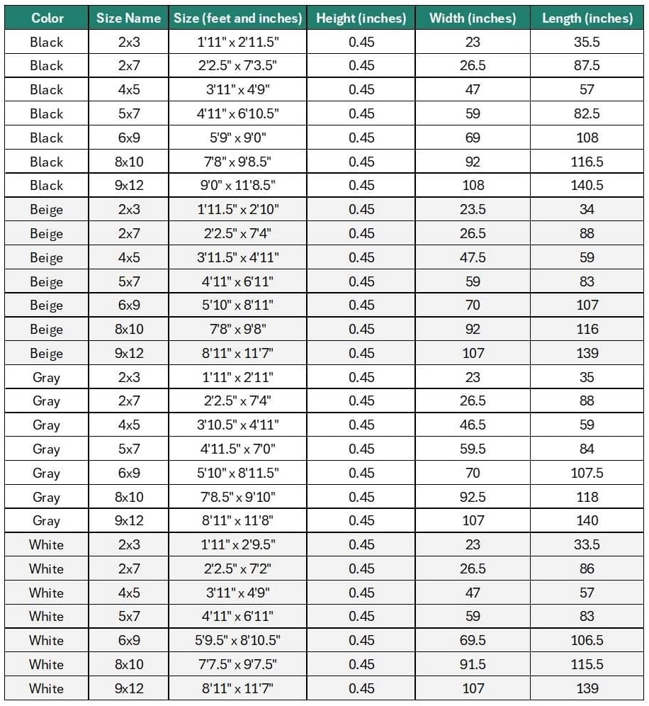 LUXE WEAVERS Machine Woven Two-Tone Black White 9x12 Area Rug, Indoor Stain-Resistant Fringed Carpet